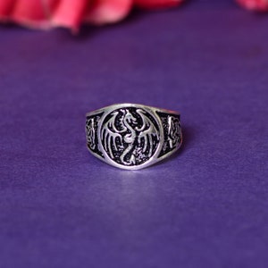 Gold Dragon Wedding Ring, Dragon Ring for Men, Statement Ring, Celtic Dragon Wedding Ring, Gold Celtic Dragon Ring, Gift for Her