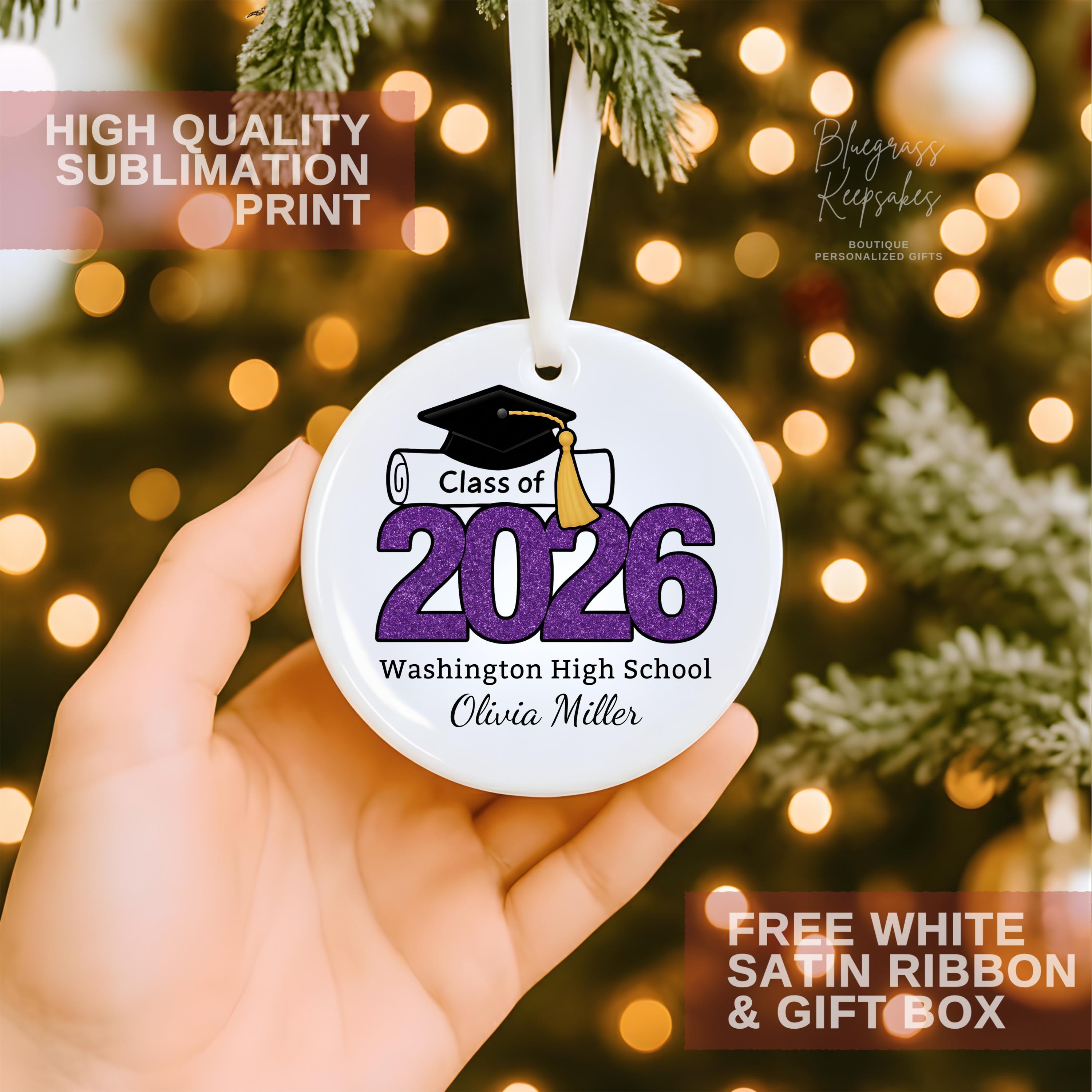 Graduation Ornament 2026 – Personalized Class of 2026 Senior Ornament ...