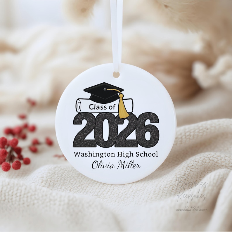 Graduation Ornament 2026 – Personalized Class of 2026 Senior Ornament ...