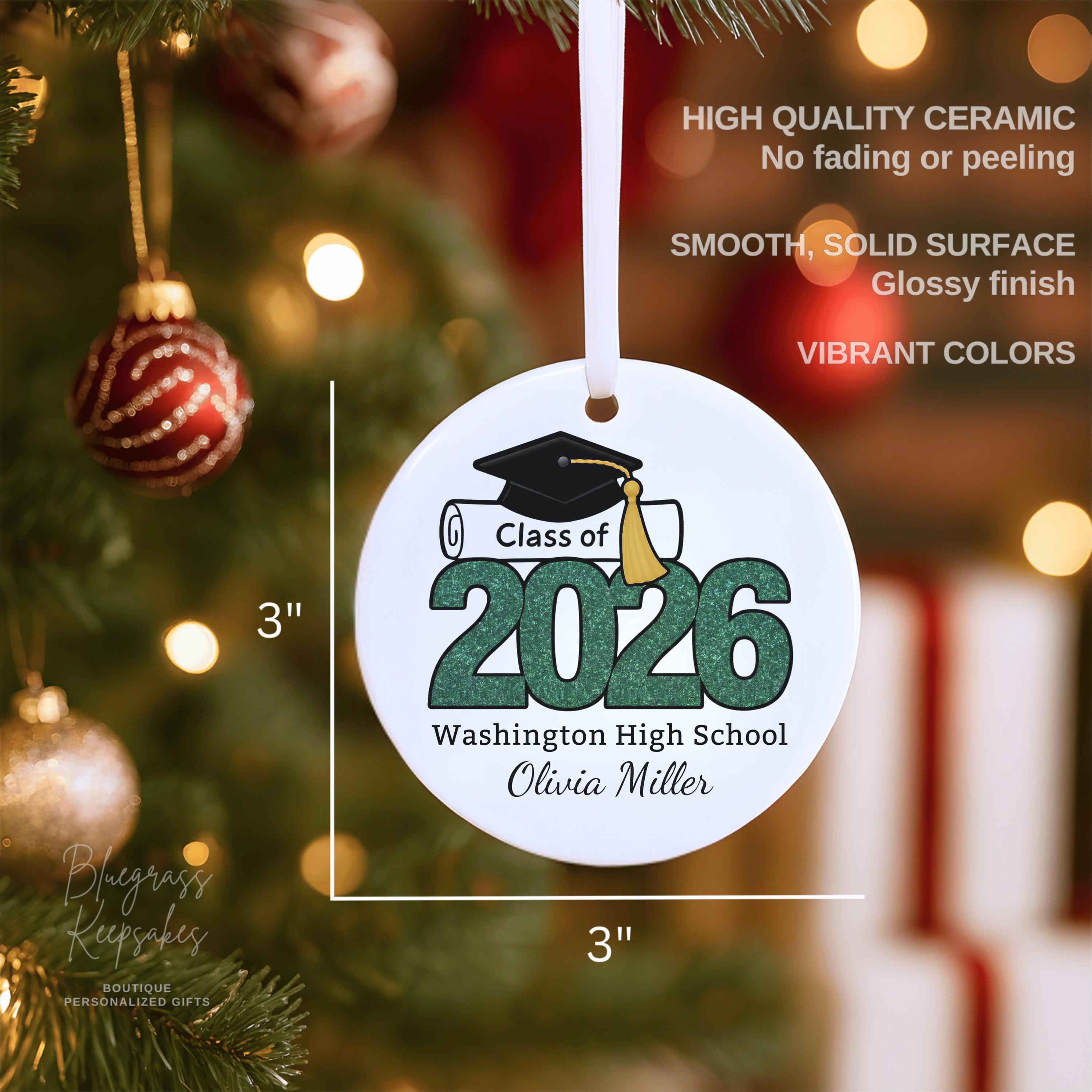Graduation Ornament 2026 – Personalized Class of 2026 Senior Ornament ...