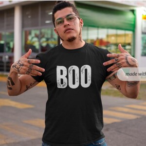 Boo Halloween Shirt - Unisex Softstyle Funny Halloween Boo T-Shirt