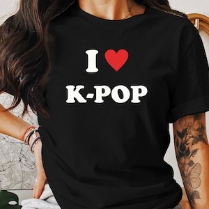 I (Love) Heart K-Pop – K-Pop Fan Tee, Ultimate Stan Gift