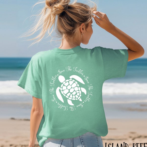 Personalized Grandma Gift Turtle Pure Cotton T-Shirt