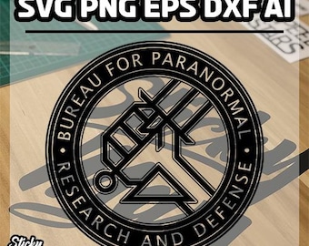 Bureau of Paranormal Research and Defense Logo SVG, EPS, DXF Files and More!