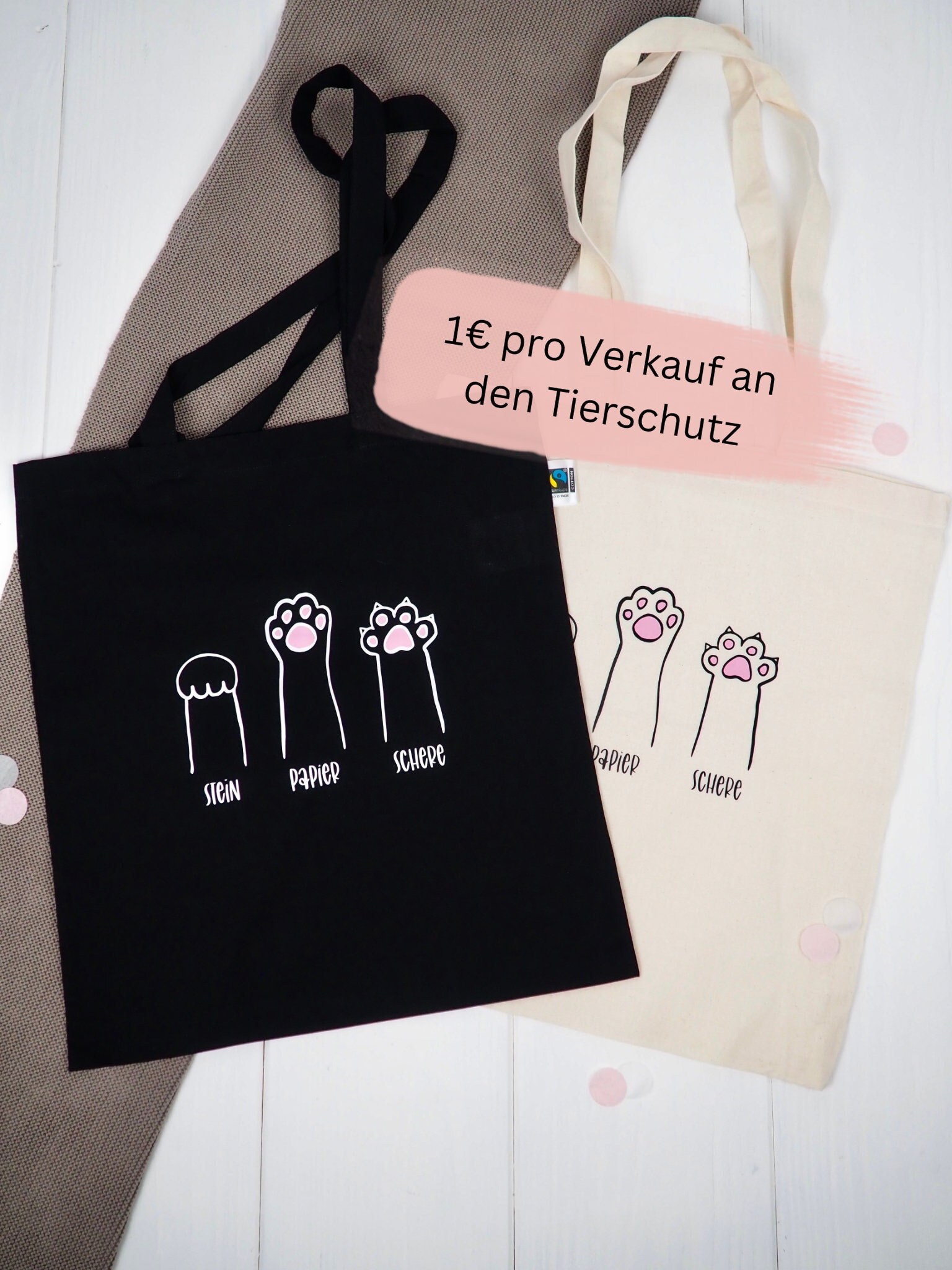 ANATTASOUL Lustige Katzen Baumwolltasche Personalisiert - Stylische Tragetasche Für Jeden Anlass