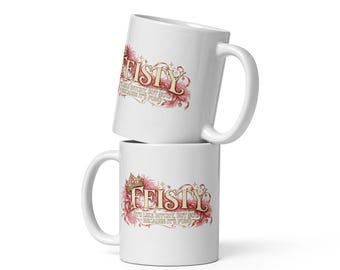Freche Tasse mit Kronenmotiv – Witziger Spruch, glamouröses Geschenk in Pink und Gold für Frauen, die das Sagen haben