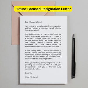 12 Resignation Letter for Employee. Resignation Letter Template. Health-Related Resignation Letter. Editable MSWord