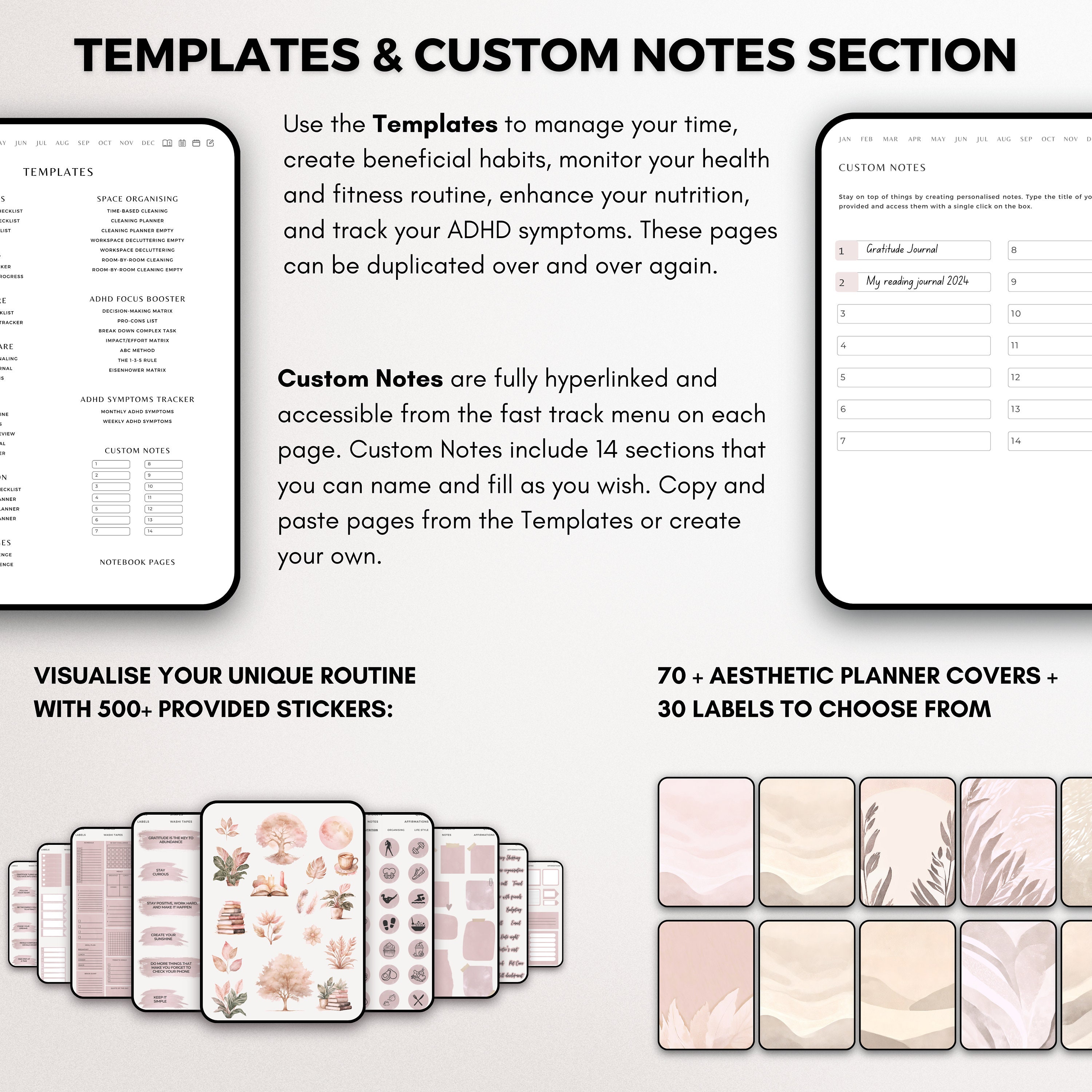 Goodnotes Adhd 2024 Adult Journal Digital Planner Organizer Daily ...