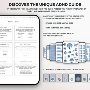 ADHD Planner Goodnotes 2024 iPad Digital Journal Digitalplanner, Daily ...