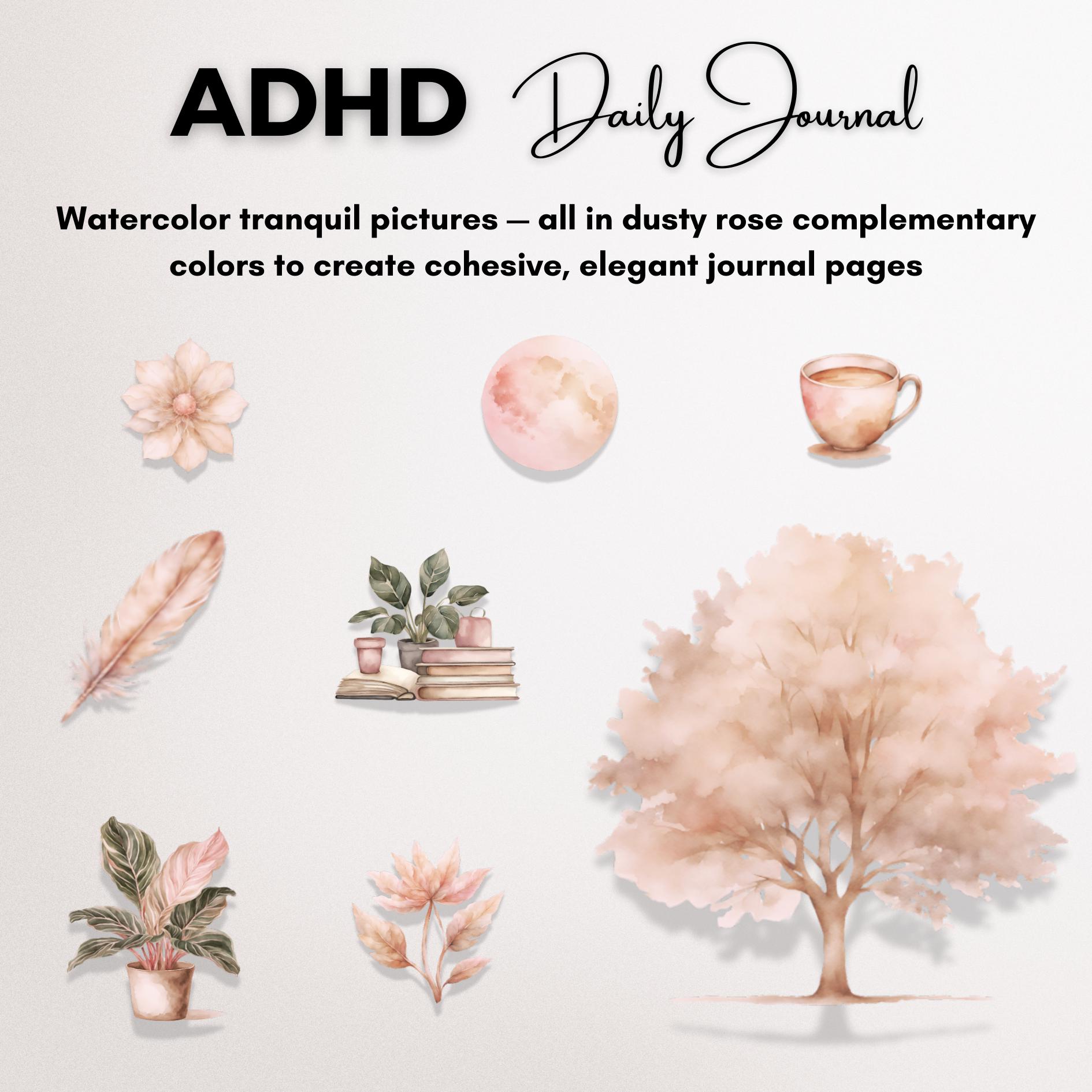 Goodnotes Daily Journal ADHD 2024 Adult Digital Planner Organizer iPad ...