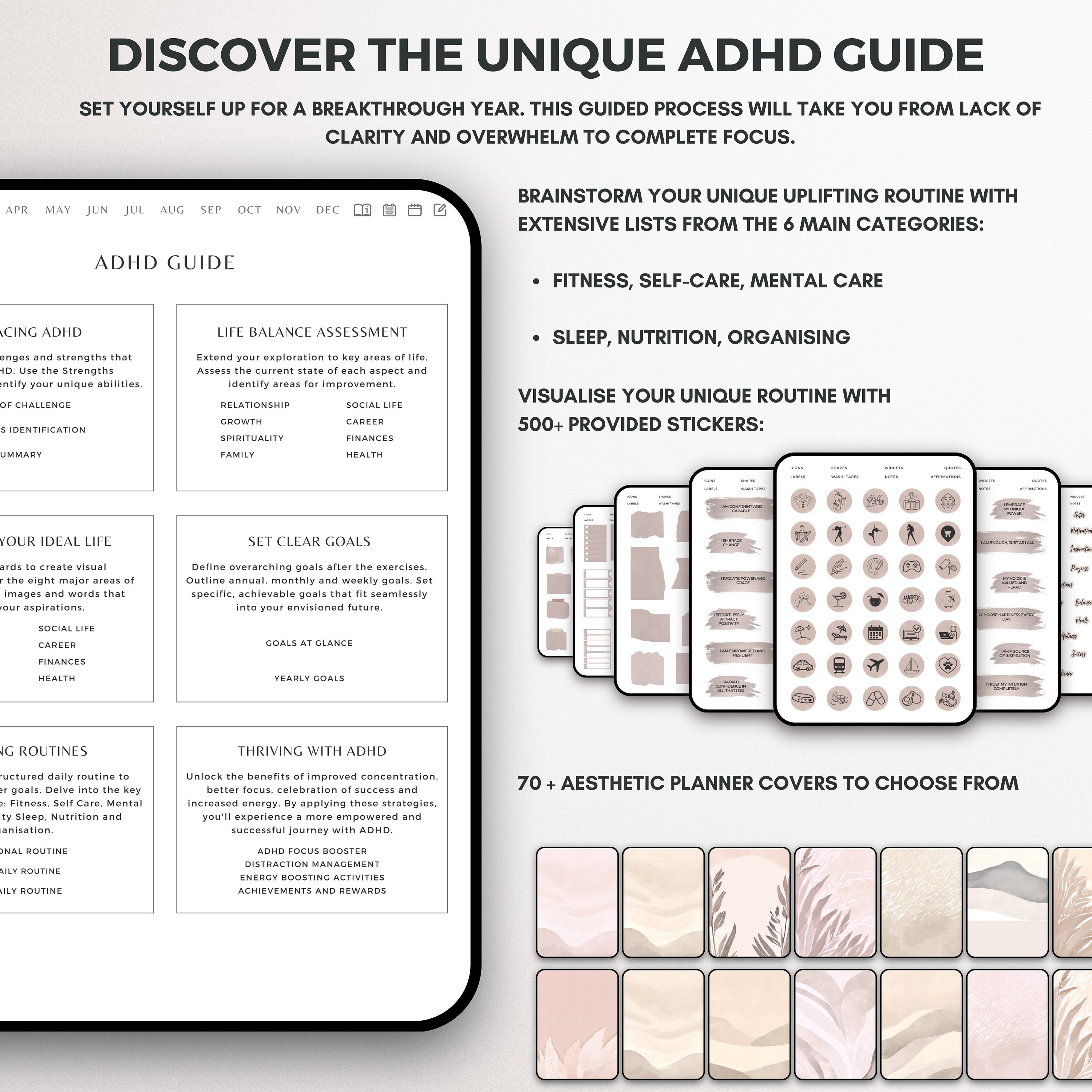 IPad Goodnotes Planner 2024 Adhd Digital Planner iPad ADHD Digital ...