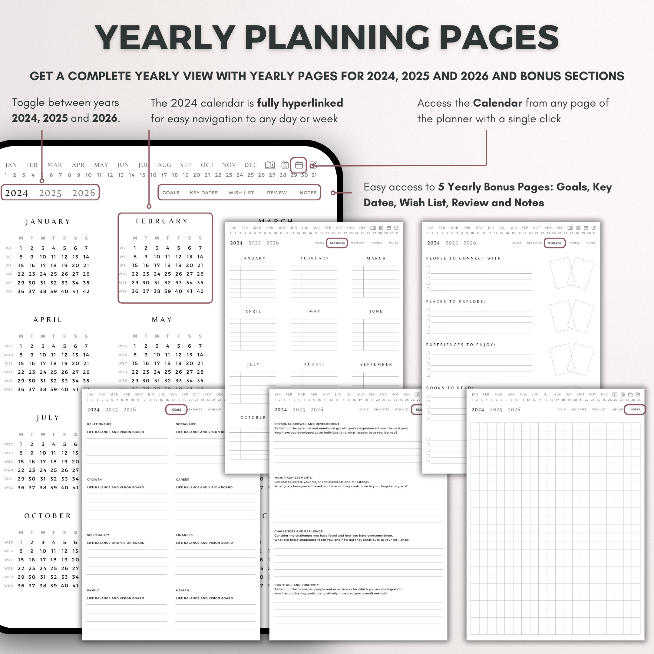 Goodnotes Adhd 2024 Adult Journal Digital Planner Organizer Daily ...