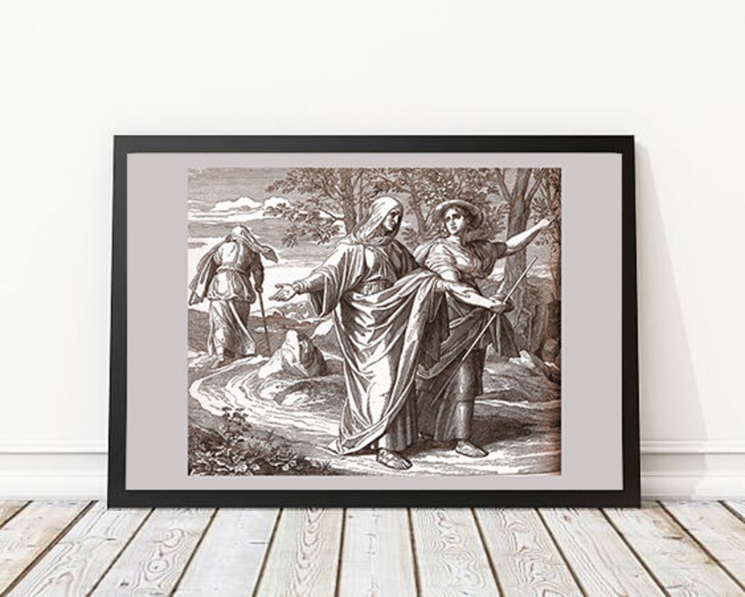 Rufus and Sisters-in-law Bible Print: Vintage Christian Wall Art ...