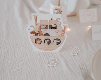 Decorazione della tavola battesimo dell'Arca di Noè