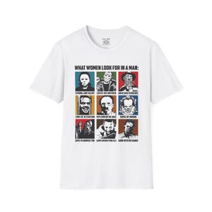 What Women Look For in a Man T-Shirt, Graphic Tee for Women, Gift for Her, Funny Quote Shirt, Unisex Casual Wear, Perfect for Birthdays