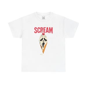 Scream Ice Cream Tee, Funny Summer T-Shirt, Unisex Cotton Top, Novelty Graphic Tee, Perfect Gift for Ice Cream Lovers