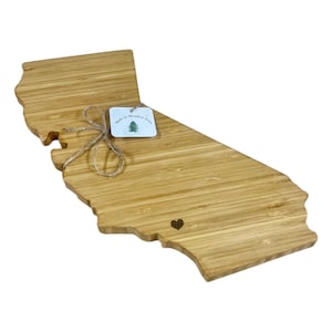 Personalized Cutting Board | Sierra Heirloom | State-Shaped Charcuterie Board | All 50 states Available