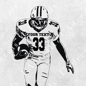 Football Player SVG | Customizable Football SVG | Personalized Football Player png | Football Player SVG | Football Team Name and Number svg