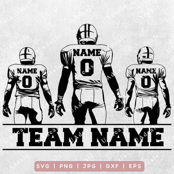 Custom 3 Player Football Etsy