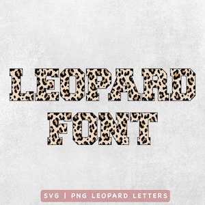 Leopard Football Alphabet SVG, Sports Font png, Leopard Font SVG, College font SVG, letters png, Cricut football sport font, University font