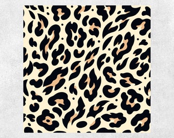 Seamless Leopard Print Pattern, Digital Paper (svg, png, jpg, dxf, eps)