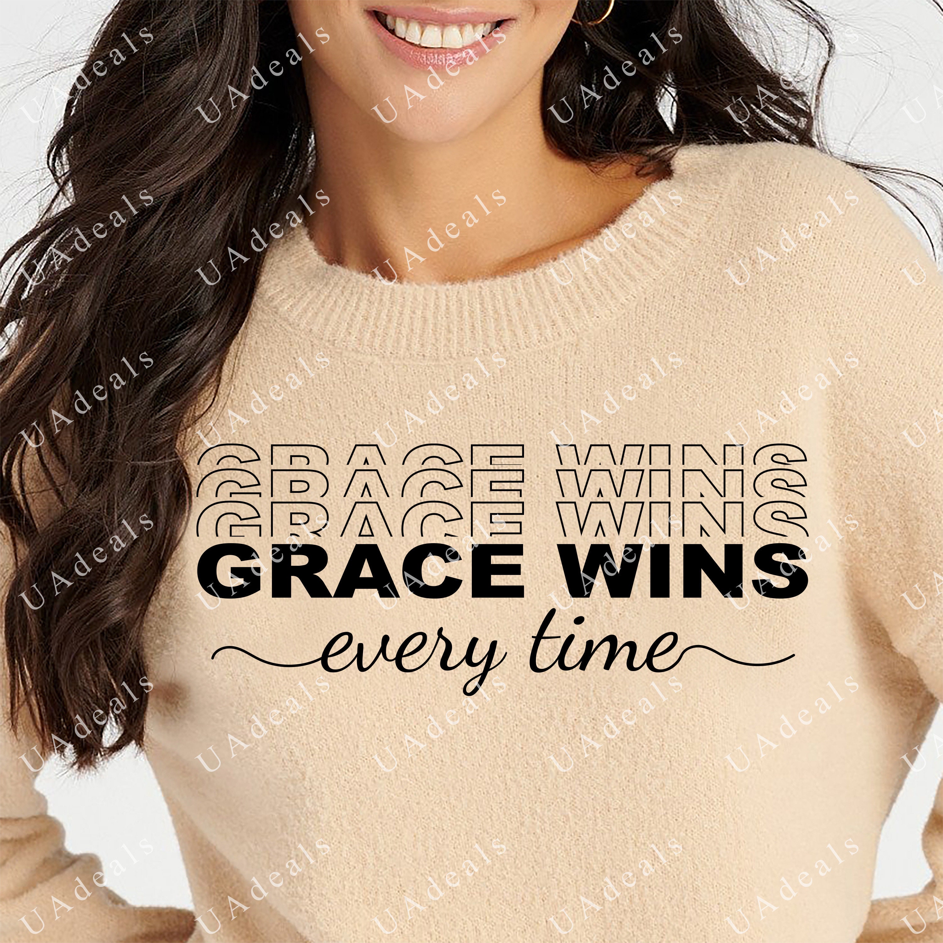Grace Wins SVG, Christian Quote Design (digital Download) - Etsy