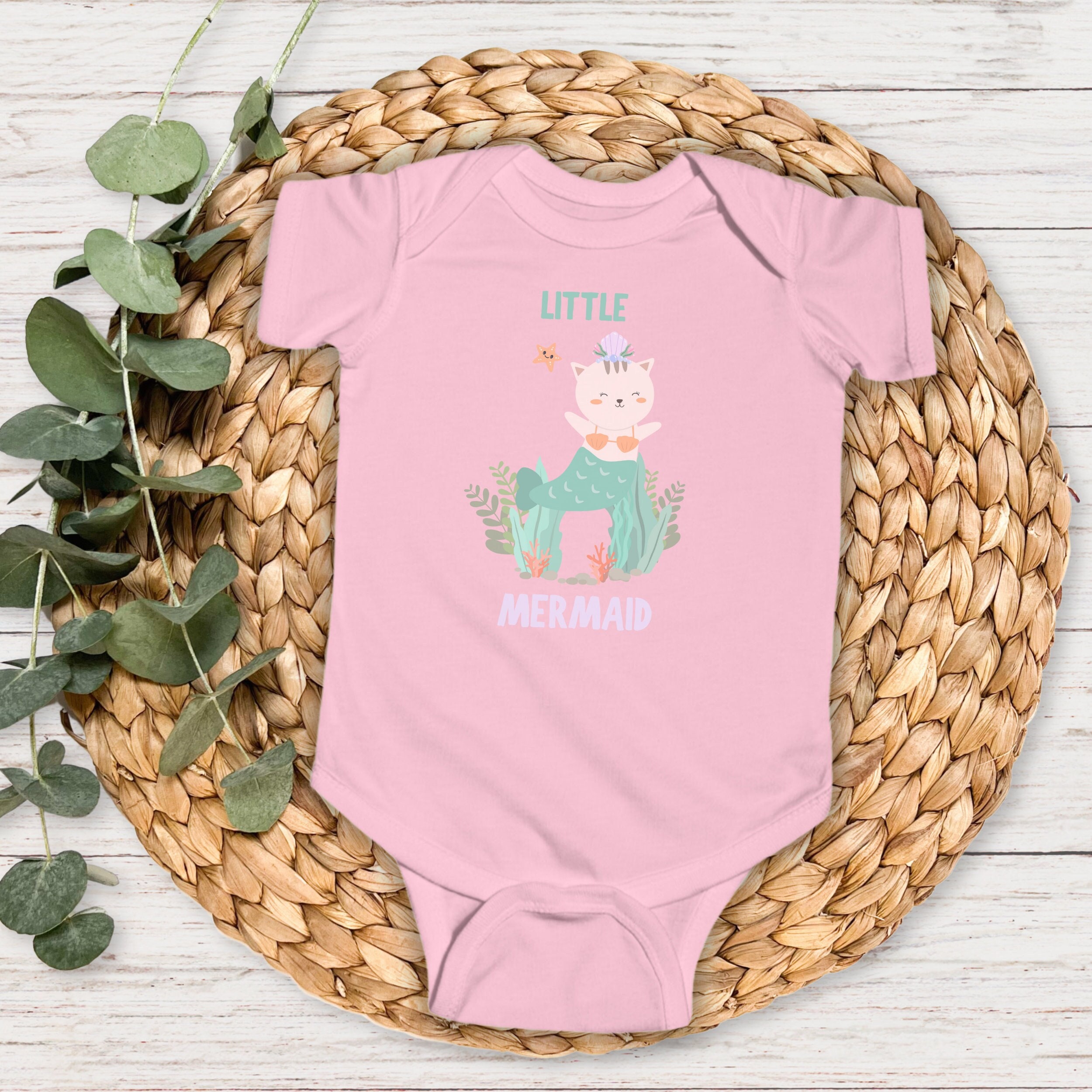 Discover Mermaid Baby Onesie | Infant Onesie Kitty Mermaid