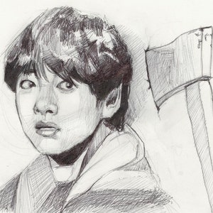 Bts Taehyung Art print