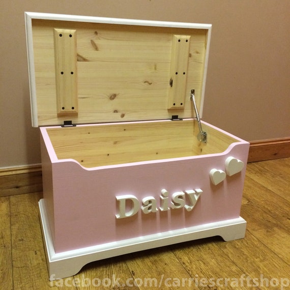 Personalised Toy Chest Blanket Box Toy Box - Handmade Solid Personalised Toy Chest Blanket Box Toy Box - Handmade Solid