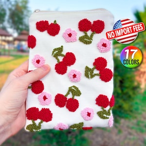Handmade Cherry Kindle Case, Tablet & E-Reader Sleeve, Unique Kobo Cover, Trendy Book Lover Gift, Cute Paperwhite Accessory