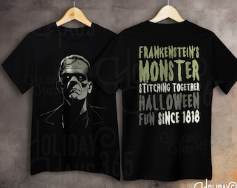 Frankensteins Monster Shirt, Frankenstein Halloween T-Shirt, Halloween Horror Tee, Mary Shelley Literary Shirt, Gift for Horror Book Fan