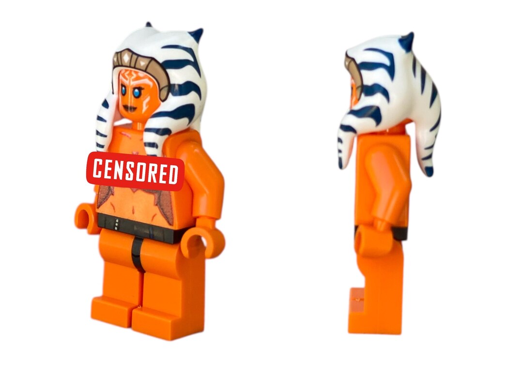 Star Wars Ahsoka Tano, Nude Minifigures, Custom Design on L*GO Parts
