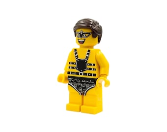 Stripper minifigure, bare torso, callboy outfit, custom design on L*GO parts, not suitable for minors