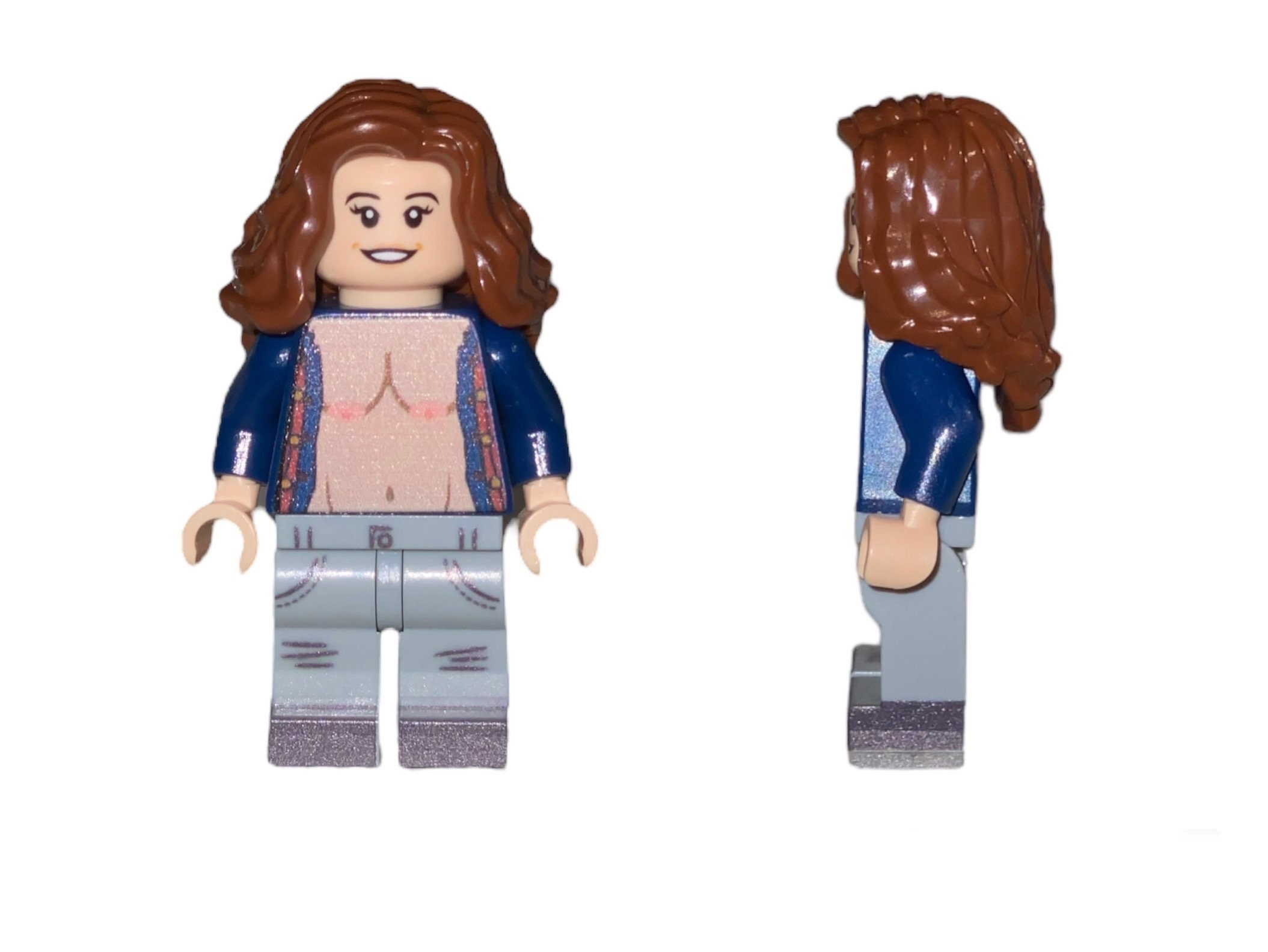 Naked Minifigures With Breasts Custom Design Printed on LEGO - Etsy UK