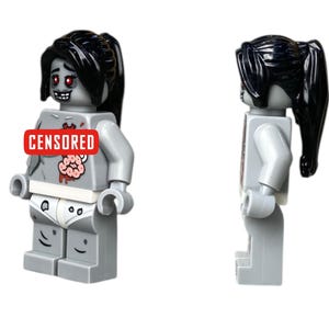 Creepy Zombie Minifigure – Halloween Horror Figures – Undead – Monster – Custom Design Printed on L*GO Parts