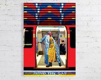 London Underground, Art Prints, United Kingdom Wall Decor, London Cityscape, Tourist Souvenir, Home Decoration, unframed giclée print