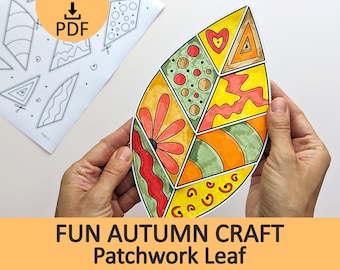 Autumn Leaf Craft for Kids: Easy and Fun Printable Fall Leaf Activity (PDF Template)