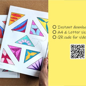 Patchwork Butterfly Craft Template. Spring Paper Cut & Paste Activity for Kids (Printable PDF) image 6
