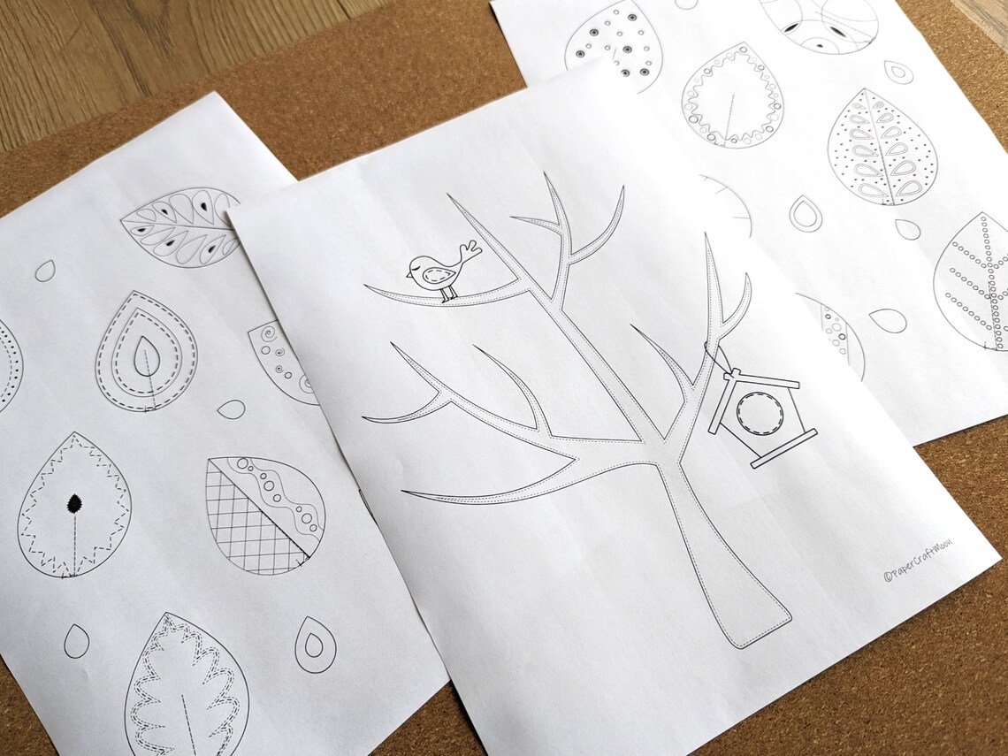 3D Tree Simple Paper Craft for Kids, Autumn Preschool Activity, Kids ...