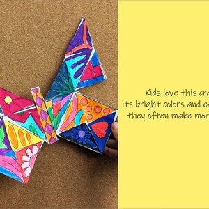 Patchwork Butterfly Craft Template. Spring Paper Cut & Paste Activity for Kids (Printable PDF) image 4