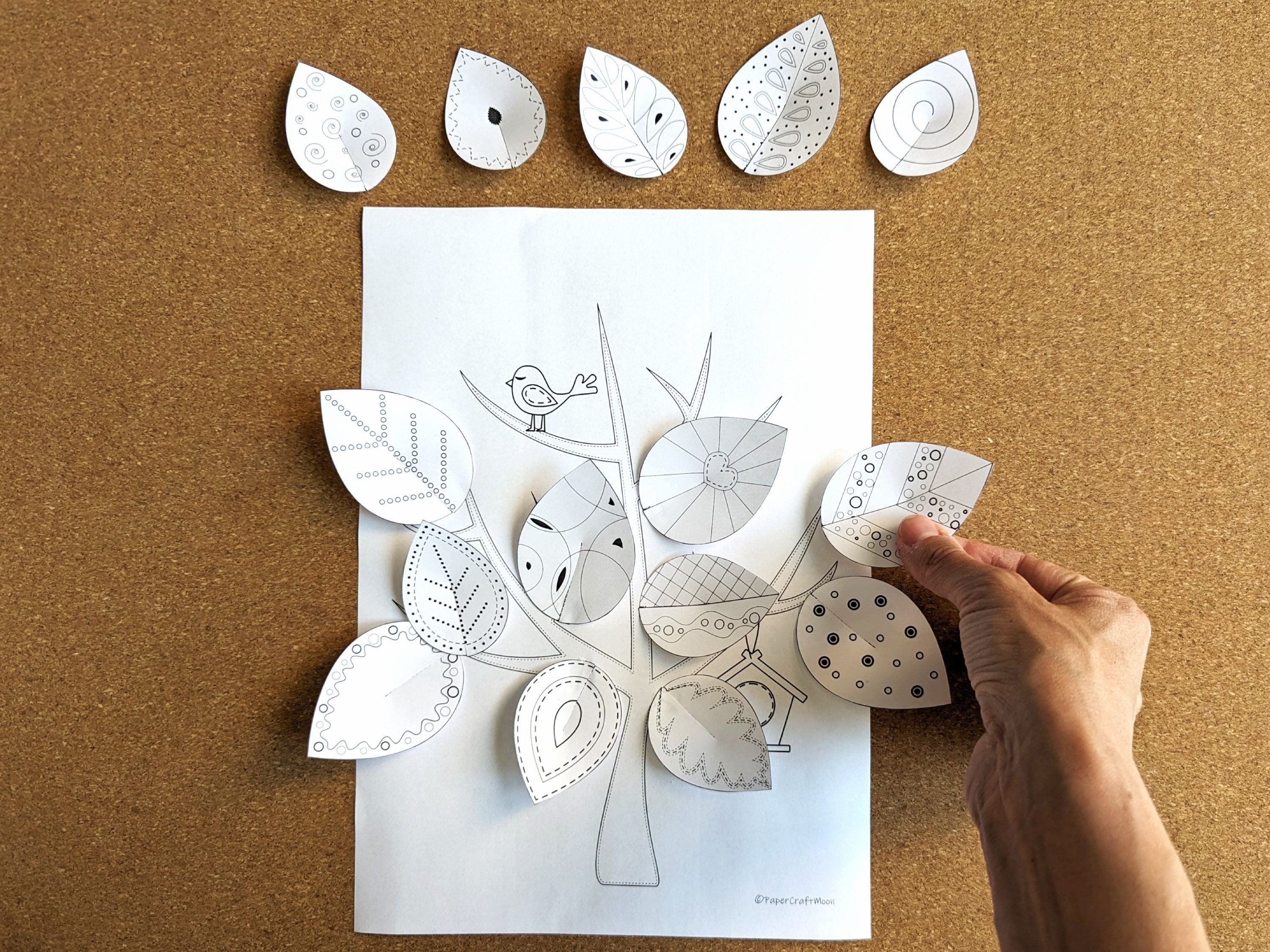 3D Tree Simple Paper Craft for Kids, Autumn Preschool Activity, Kids ...