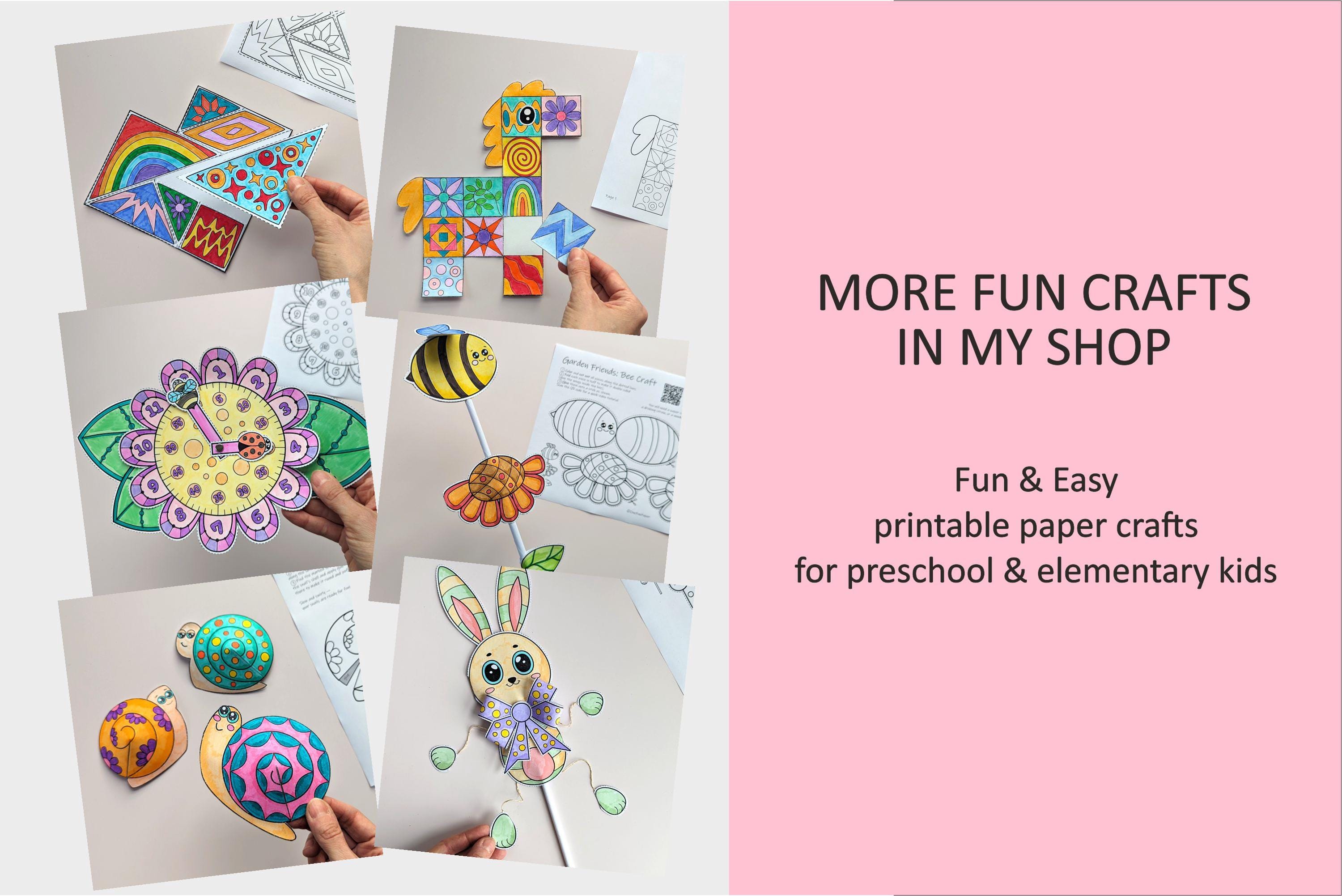 3D Butterfly Paper Craft for Kids | Easy Spring Activity | Hanging ...