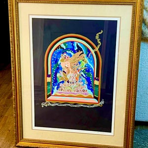 Framed Ilan Hasson ‘The Lovers ll’ Hand Signed & No. Serigraph