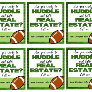 Football Pop-by Tag for Realtors & Lenders