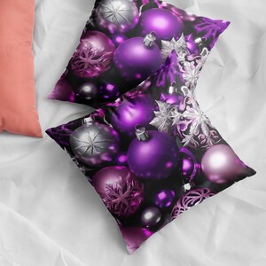 Christmas Ornament Pillow Cover - Christmas Decor - Christmas Pillow Covers - 14 by 14 Size - Holiday Decor - Merry Christmas