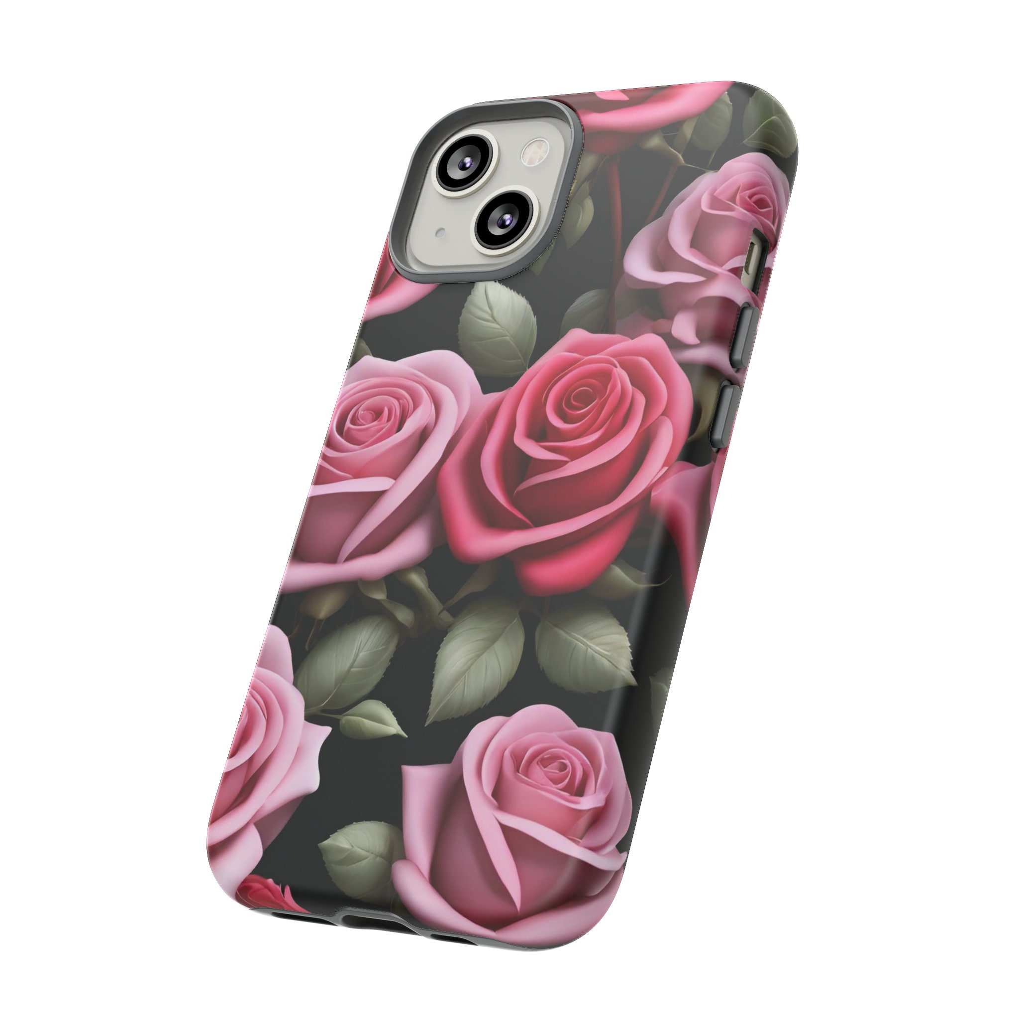 Pink Roses Tough Cases - Pink Rose Phone Case, Flowers Floral Cover for ...