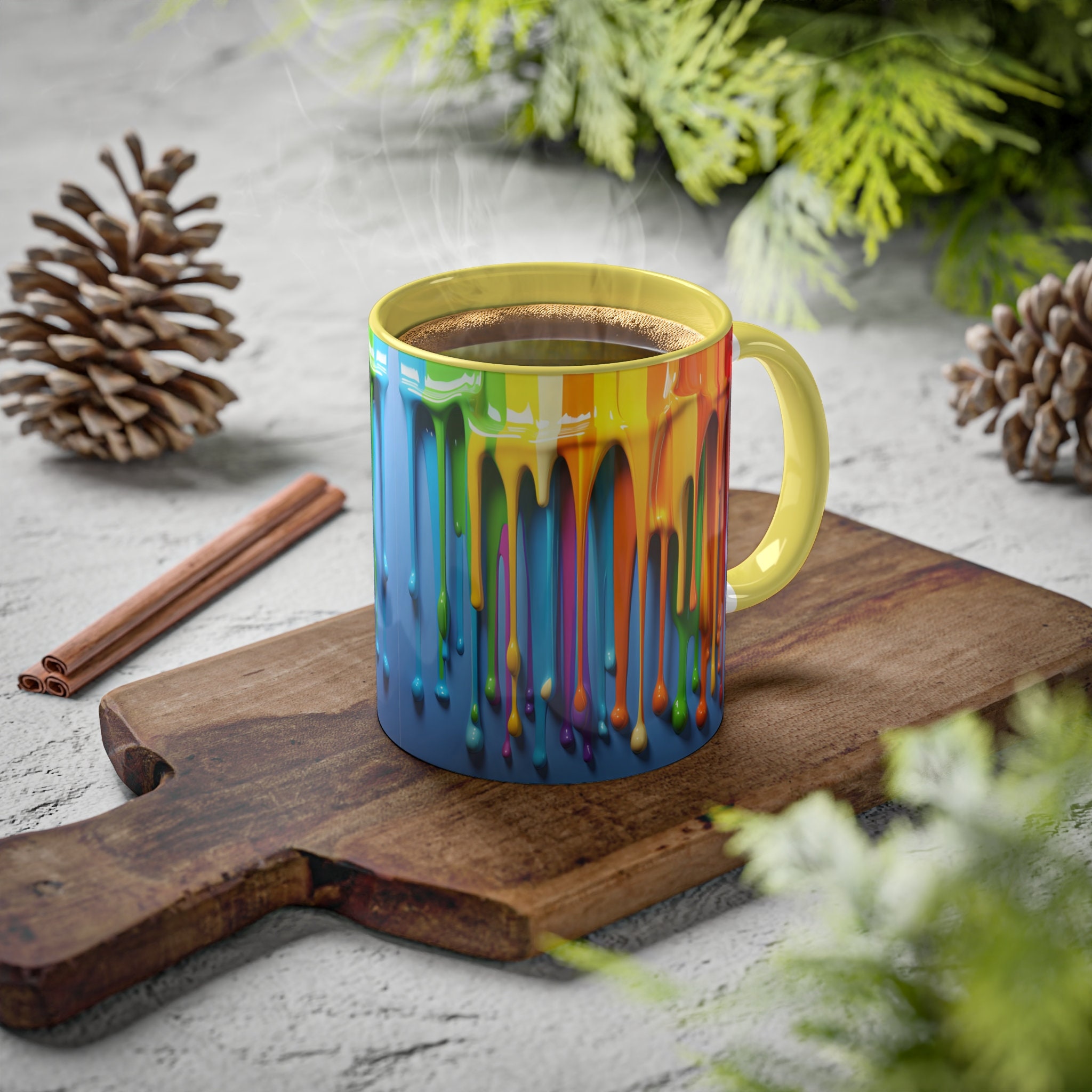 Paint Drip Mug - Etsy New Zealand, image size:2048x2048