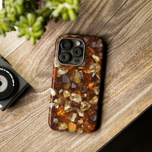 Coffee & Cream Please-Tough Cases - Colorful Stones - For iPhone, Samsung Galaxy, Google Pixel Devices - Crystal Gemstone Phone Cases