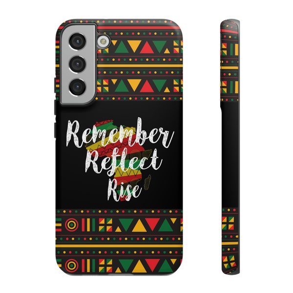 Souvenez-vous, réfléchissez, réveillez-vous - Mois de l'histoire des Noirs - Étuis pour Afro-américains - Black Pride - iPhone 15, 14 - IPhone 13 - Pro/pro max Coque iPhone