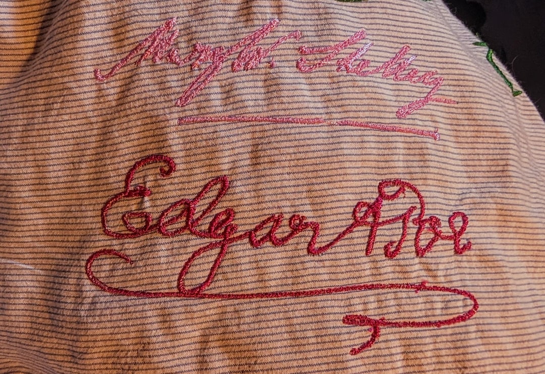 Author Signature Machine Embroidery Files - Austen, Wilde, Shelley, Poe ...